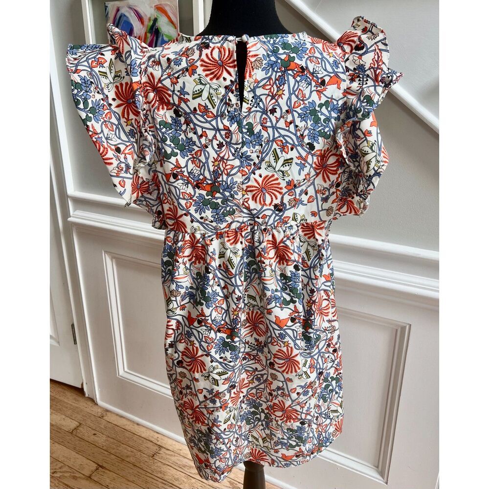 🌸 The Happy Southerner Ruffle Sleeve Floral Dress | Size L - Picture 7 of 9